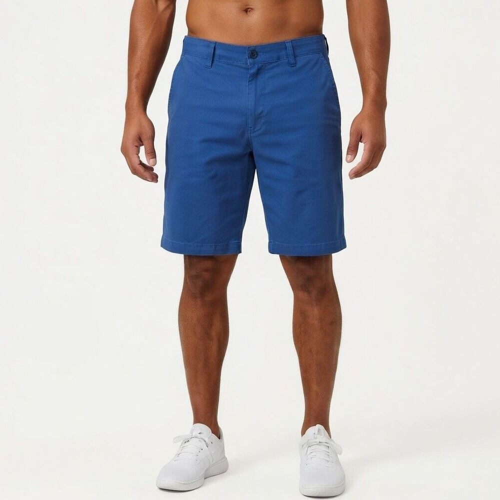 Dockers Men's Blue Indigo Board/Boat Shorts Classic Fit Size 32" Casual/Business